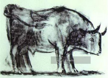 picador caught by the bull Ölbilder verkaufen - Der Bull State I 1945 kubistisch